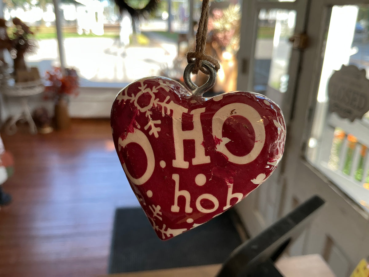 Mini Wooden Heart Ornament