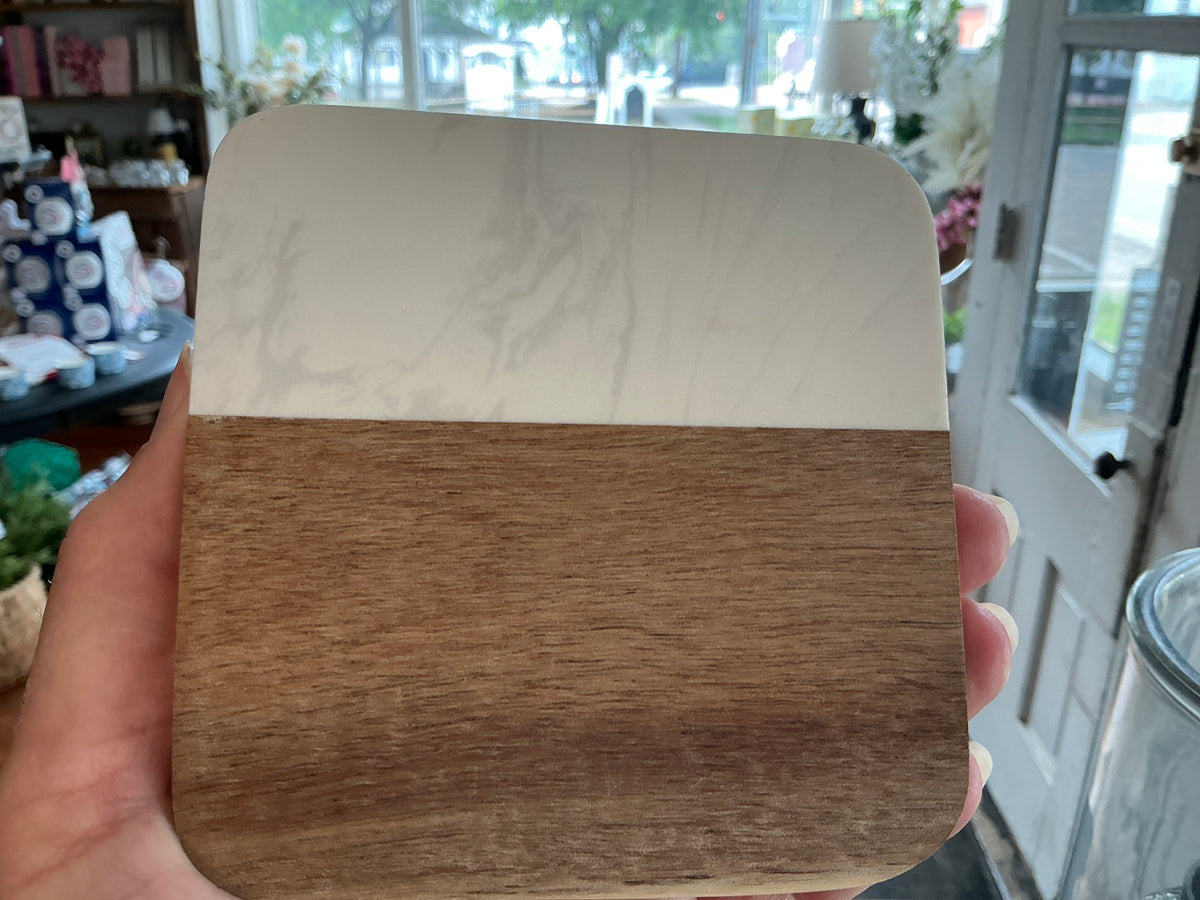 Marble coaster engravable