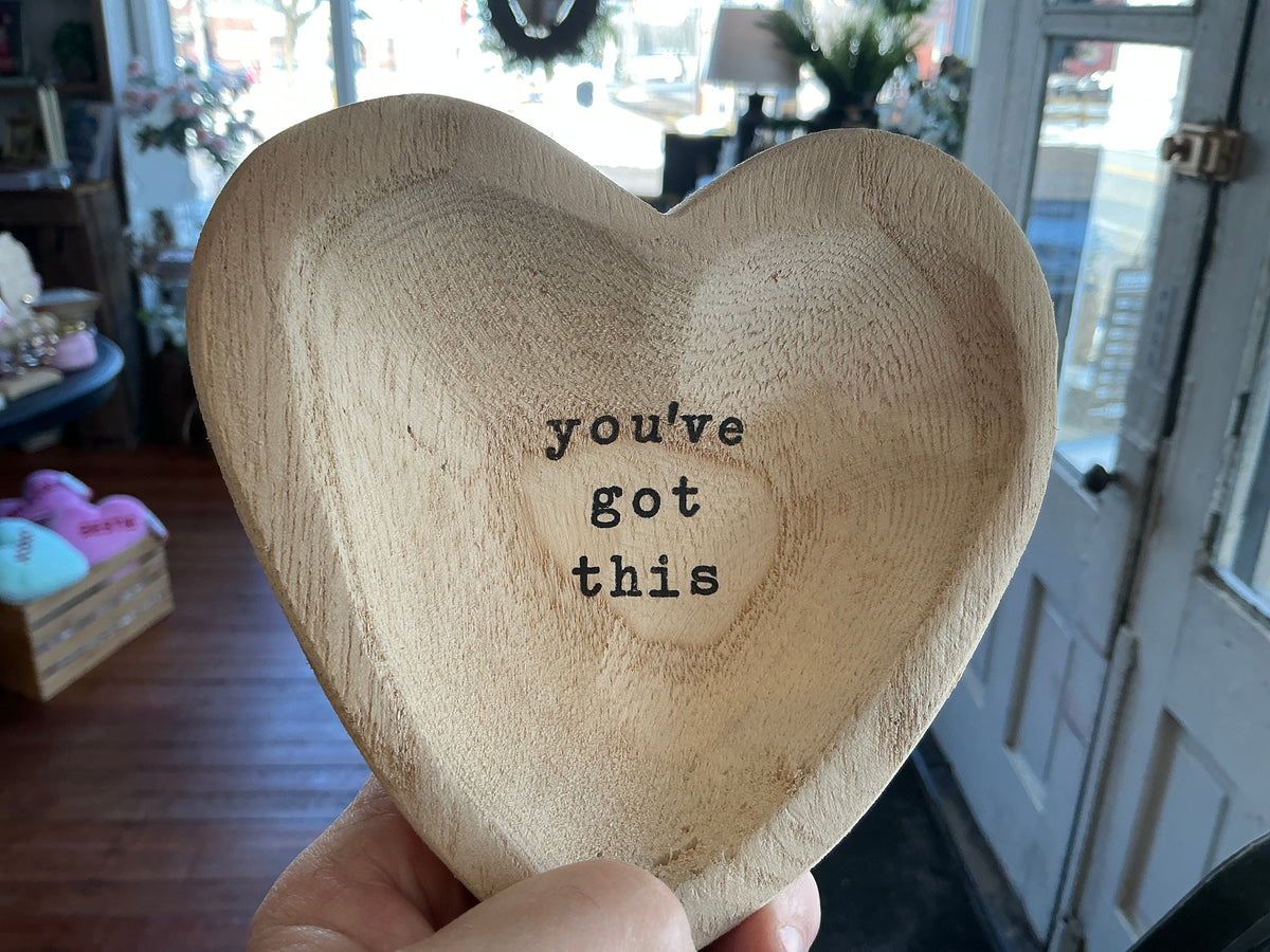 Got This Wood Heart Trinket