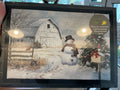 Snowy Farmsted Christmas Light Up w/Timer
