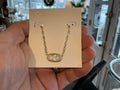 Elisa luxe pendant gold white