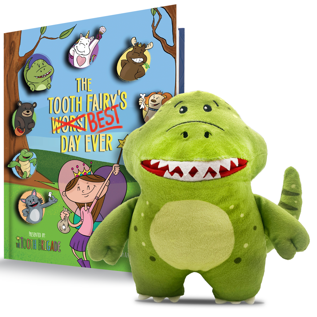 Rebel Dinosaur and Book Bundle Best Gift Set for Grandkids