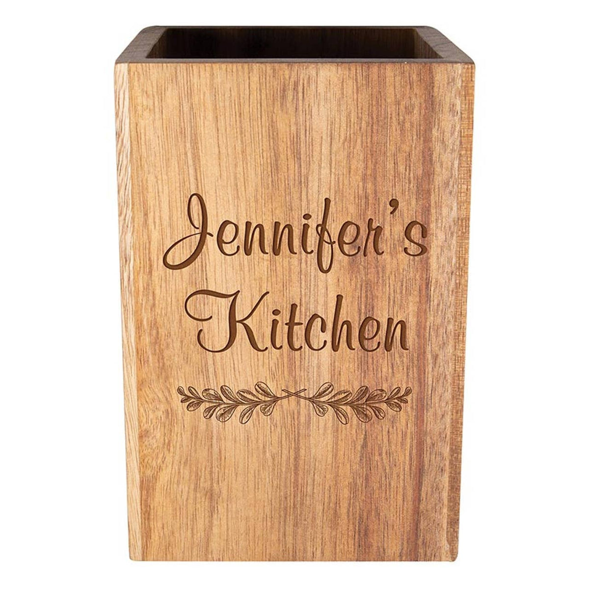 Utensil Holder: 4" W x 6" H x 4" D