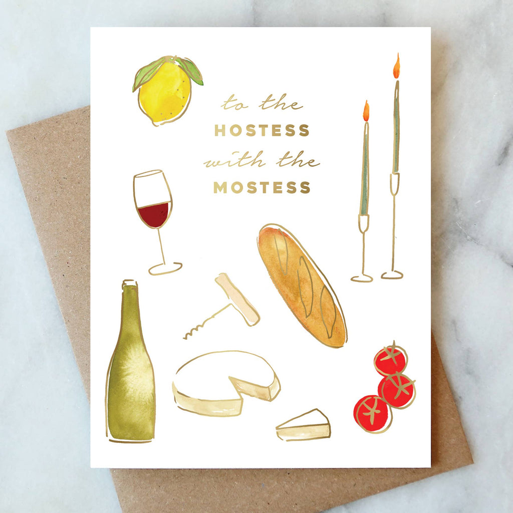 Hostess Thank You Greeting Card | Thank You Card