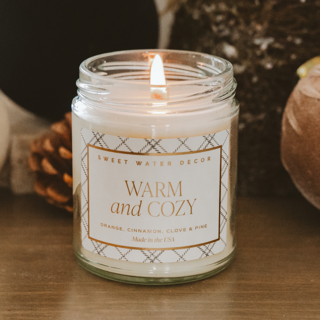 *NEW* Warm and Cozy 9 oz Soy Candle - Christmas Decor