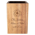 Utensil Holder: 4" W x 6" H x 4" D