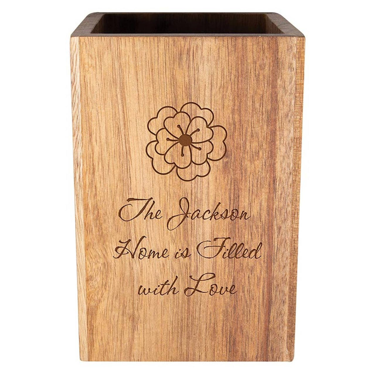 Utensil Holder: 4" W x 6" H x 4" D