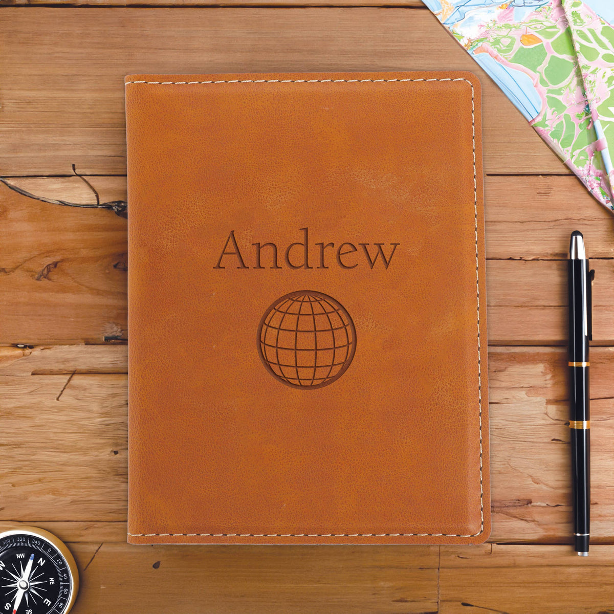 Laser Engravable Faux Leather Passport Case