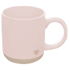 *NEW* Heart Pink Stoneware Coffee Mug - Valentine's Day Gift