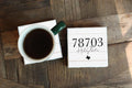Personalized Farmhouse Zip Code Coaster
