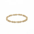 The Charleston 2x4 14k Gold filled Beaded Bracelet: 7"