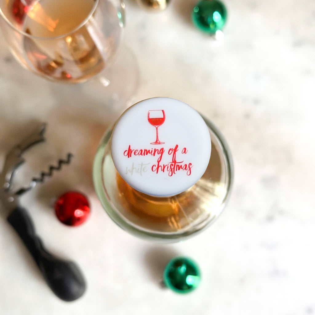Wine Cap Counter Display | Christmas Wine Stoppers