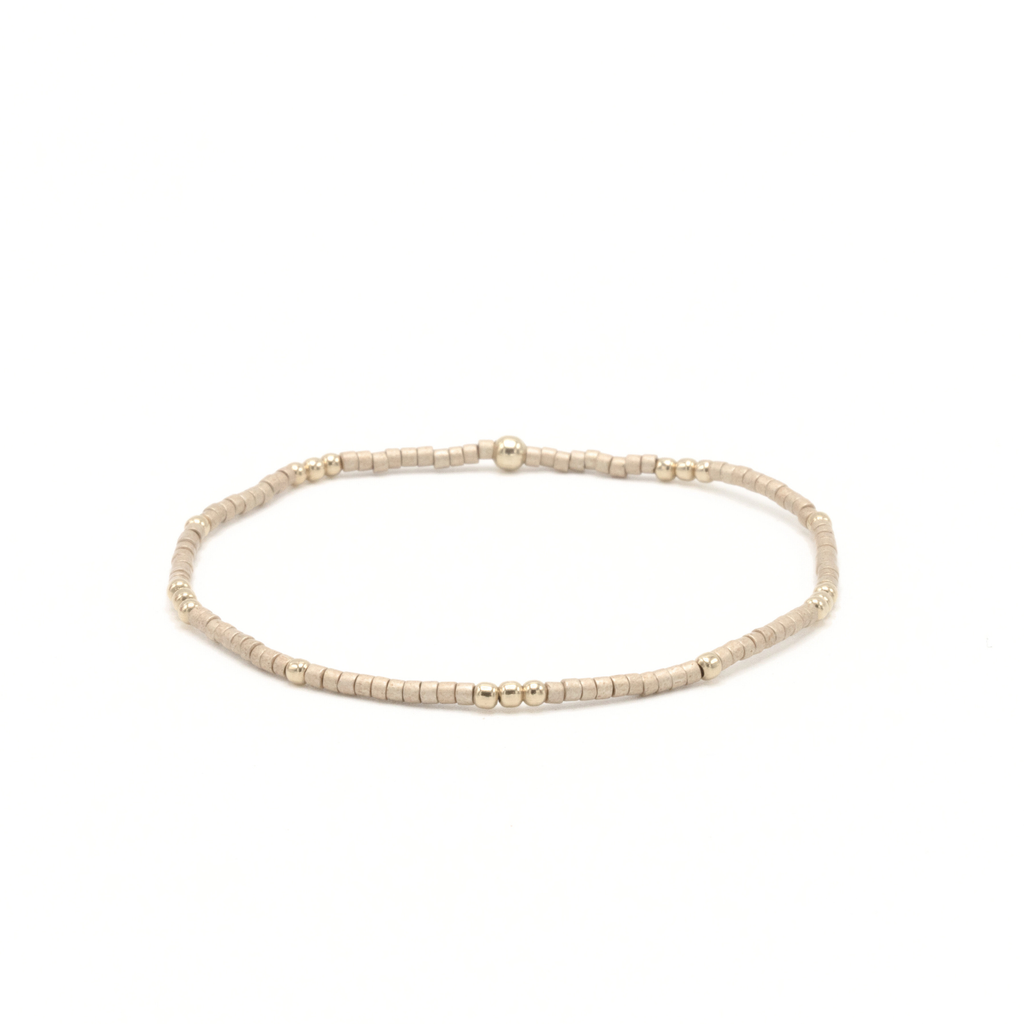 2mm Newport GOLDEN + Gold Filled Waterproof Bracelet: 7"