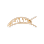 Square Flat Hair Clip | Small | Almond Beige