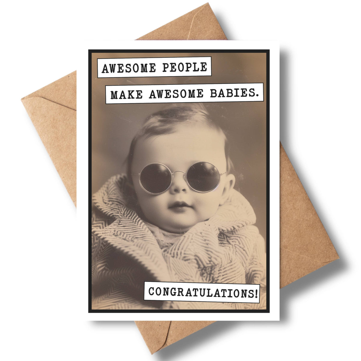 Baby Shower Cards | Funny Greeting Cards with Display (Bulk): No