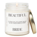 Beautiful Bride 9 oz Soy Candle - Gifts & Home Decor