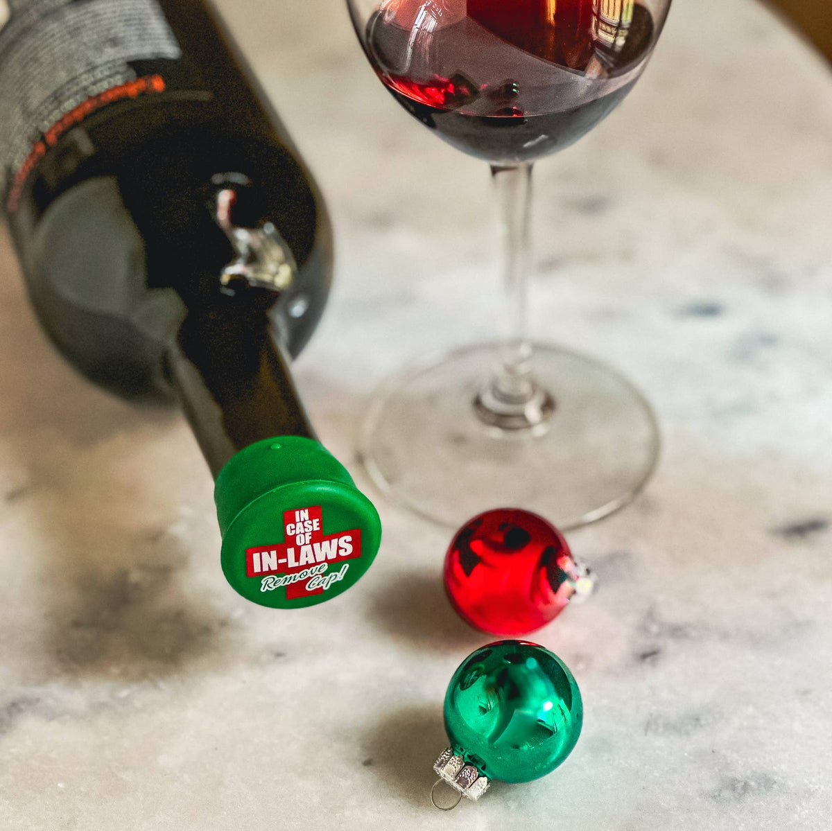 Wine Cap Counter Display | Christmas Wine Stoppers
