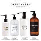 15oz Black Stoneware Hand Soap Dispenser- Home Decor & Gifts