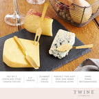 Gold-Plated Stainless Steel Cheese Knives - Set of 3
