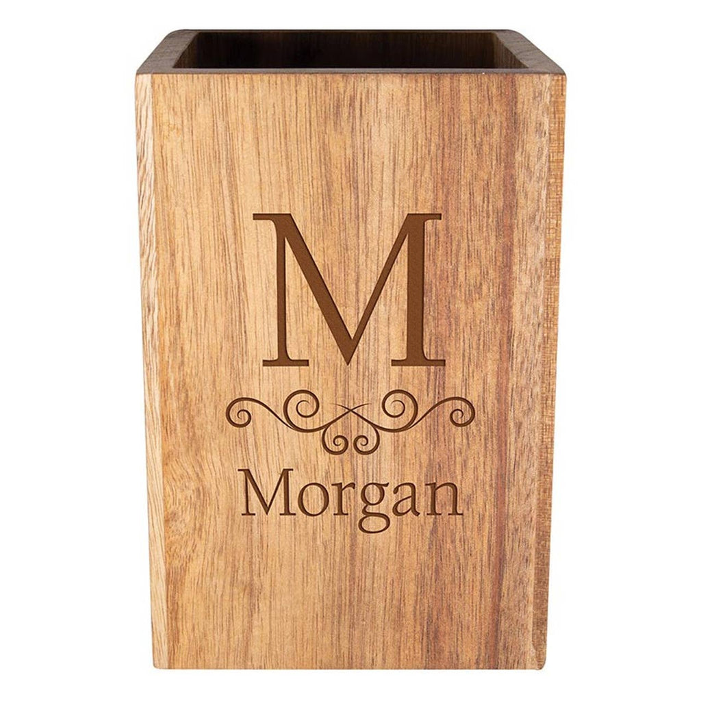 Utensil Holder: 4" W x 6" H x 4" D
