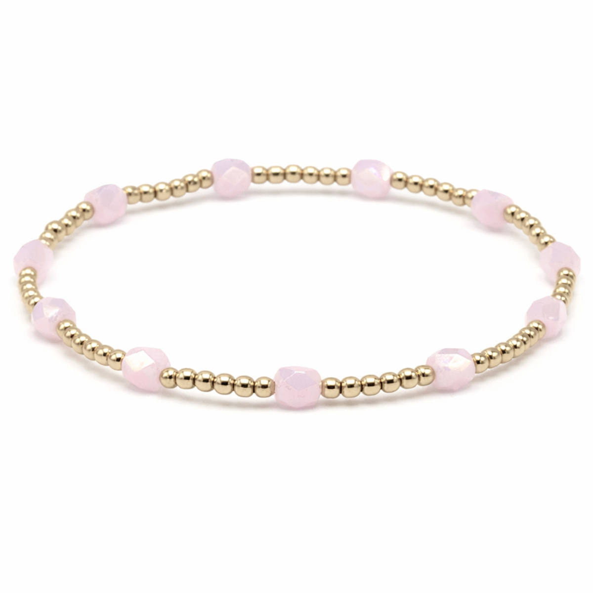 The Key West Bracelet in Light Pink: 7"
