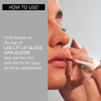 Push Button Pure Illumination Light Up Lip Gloss: Wine Berry